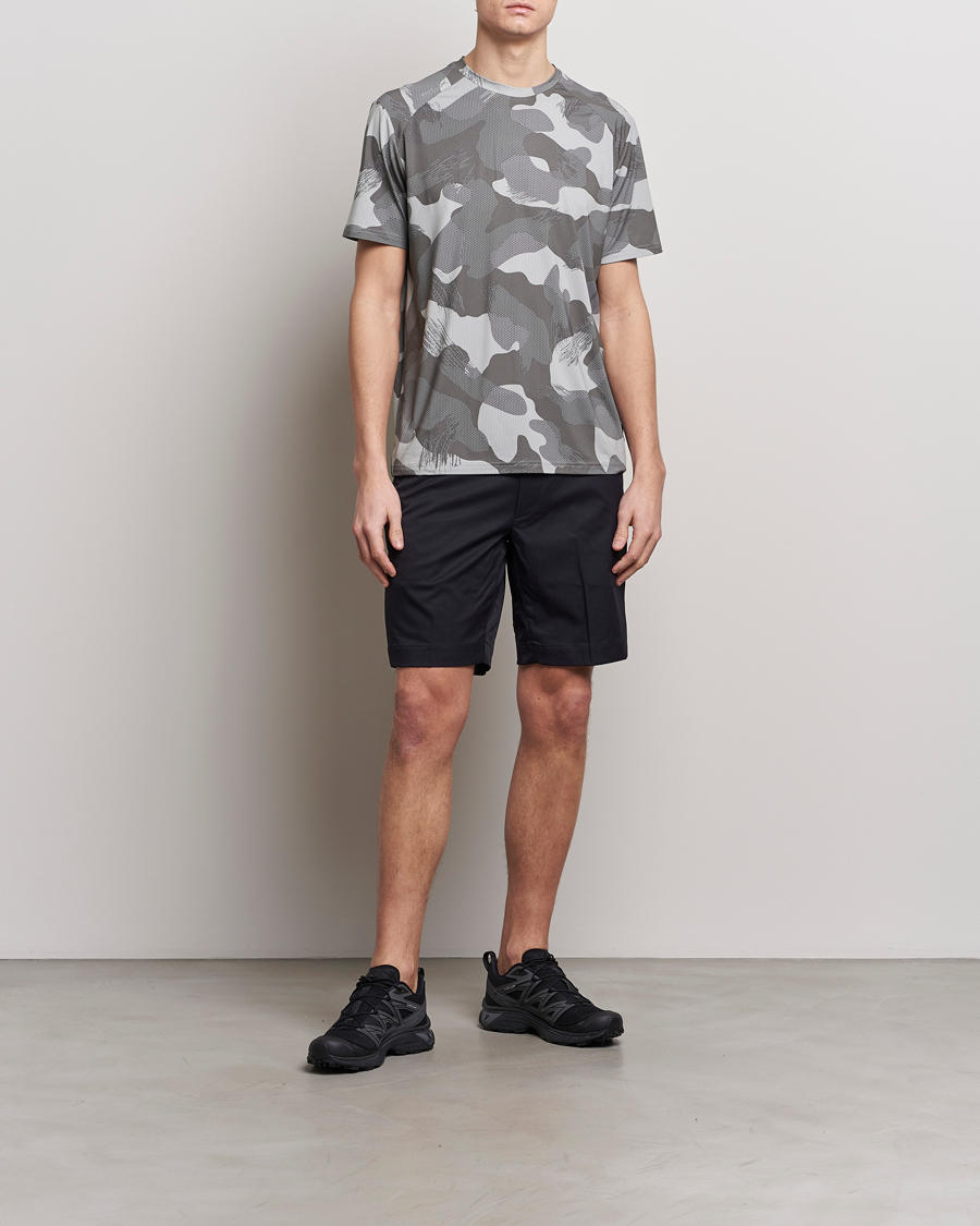 Herren | T-Shirts | RLX Ralph Lauren | Peached Airflow Camo Crew Neck T-Shirt Grey