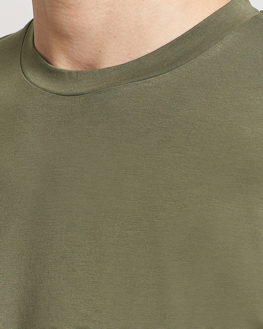 Herren | T-Shirts | Sunspel | Riviera Midweight Tee Khaki
