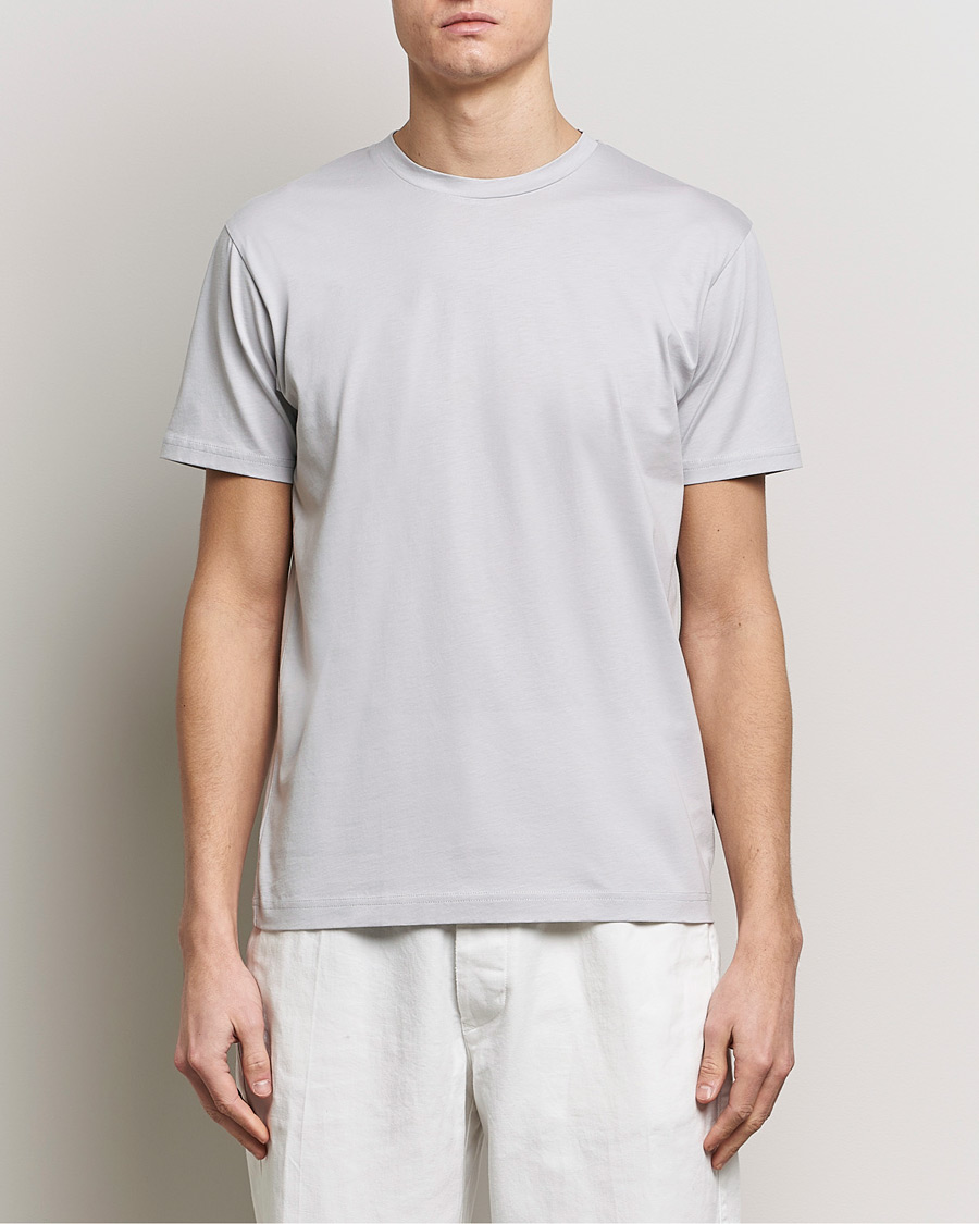 Herr | Kläder | Sunspel | Riviera Midweight Tee Smoke