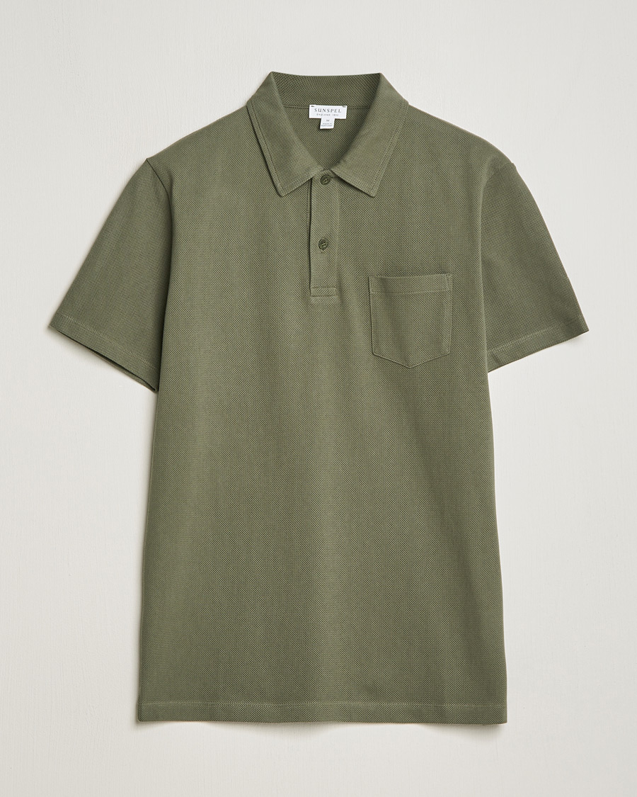 Herren | Poloshirts | Sunspel | Riviera Polo Shirt Khaki