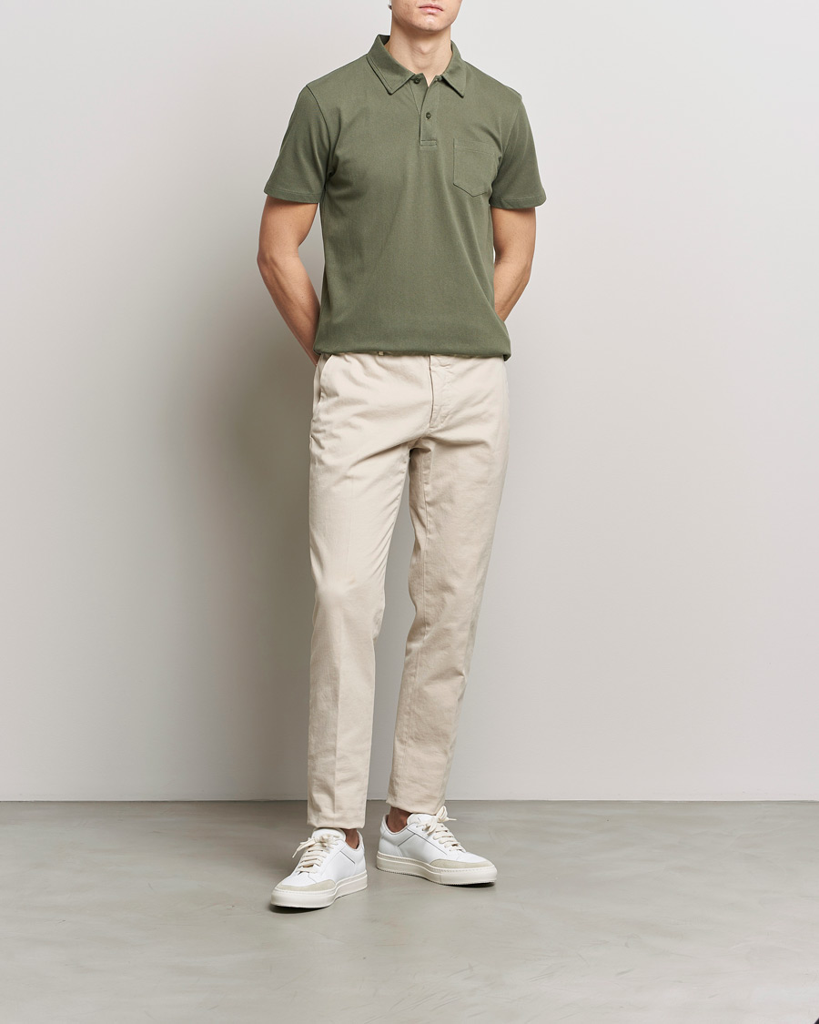 Herren | Poloshirts | Sunspel | Riviera Polo Shirt Khaki