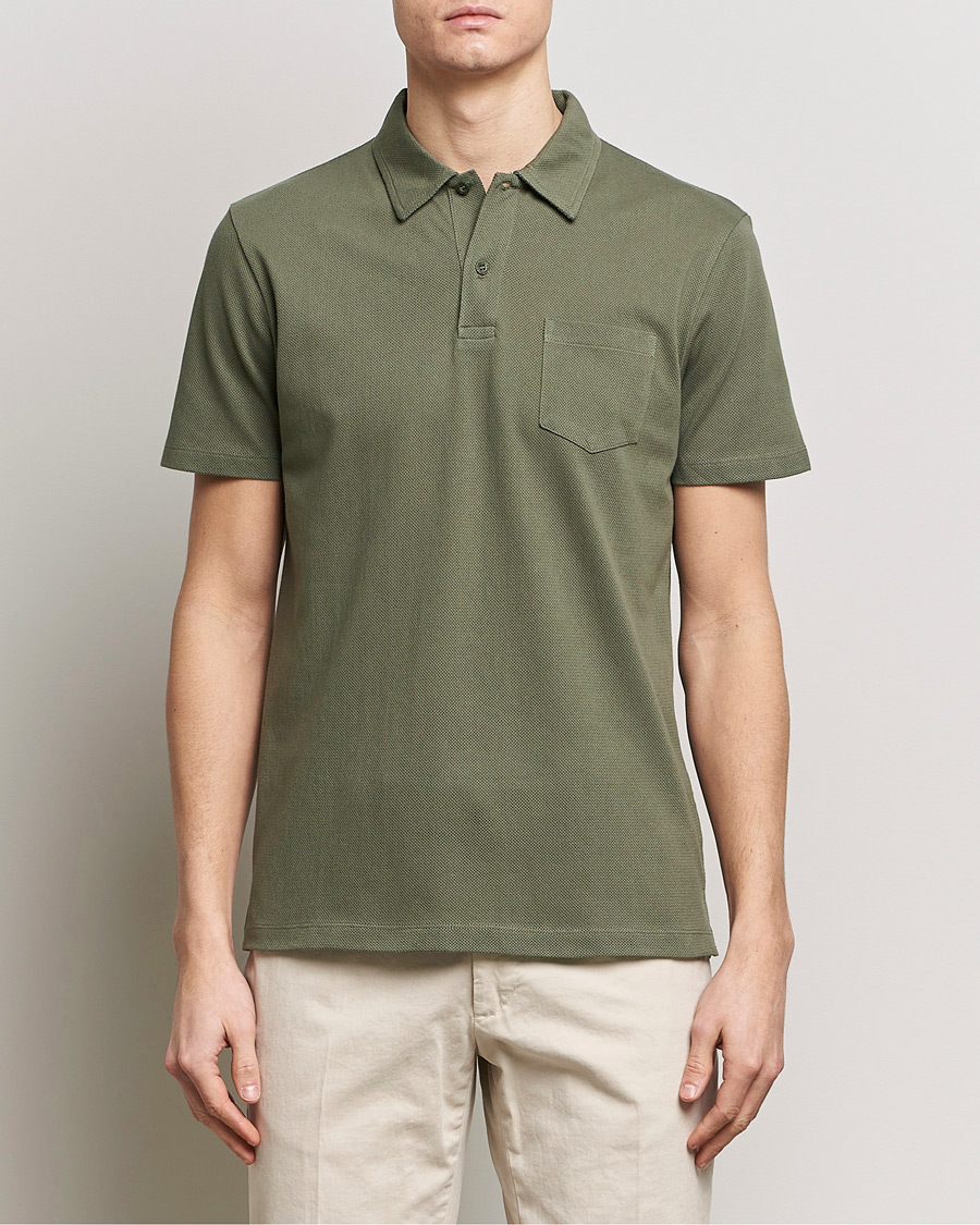 Herren | Poloshirts | Sunspel | Riviera Polo Shirt Khaki