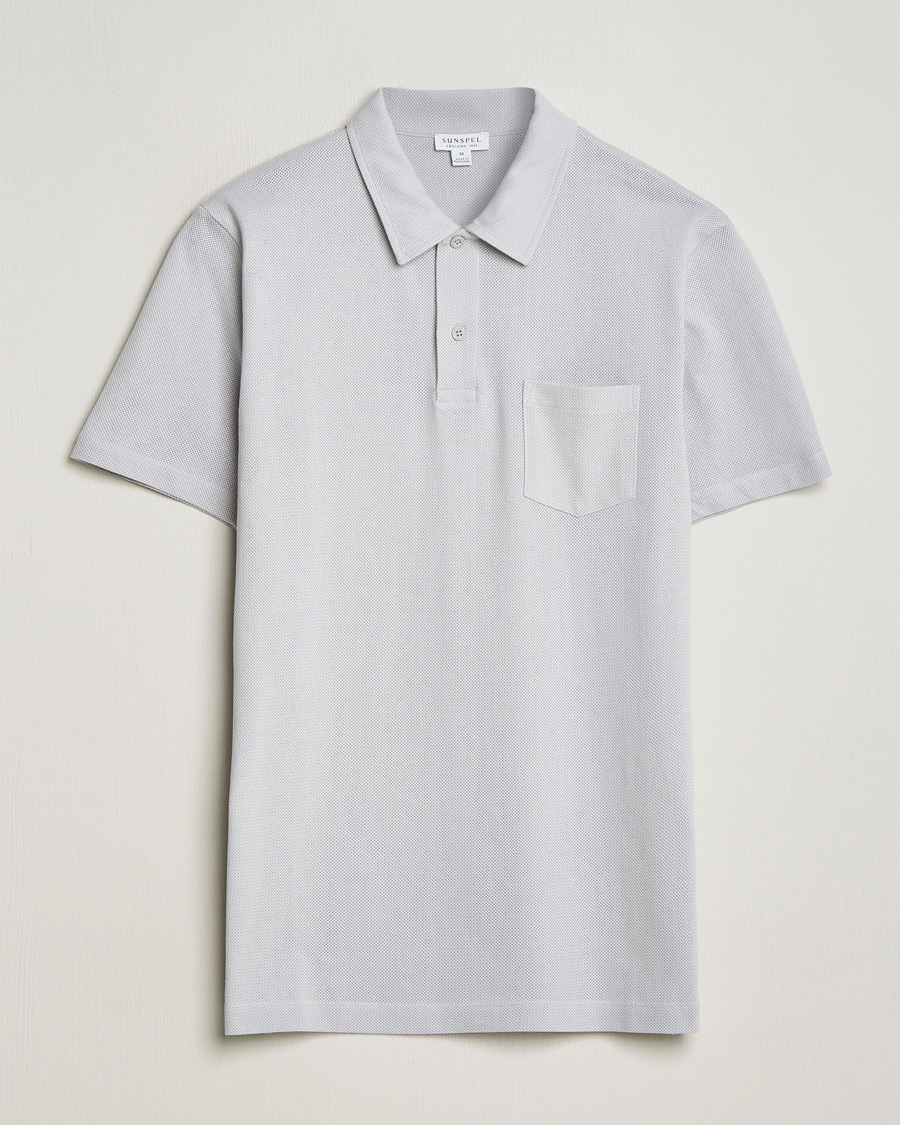 Herren | Poloshirts | Sunspel | Riviera Polo Shirt Smoke