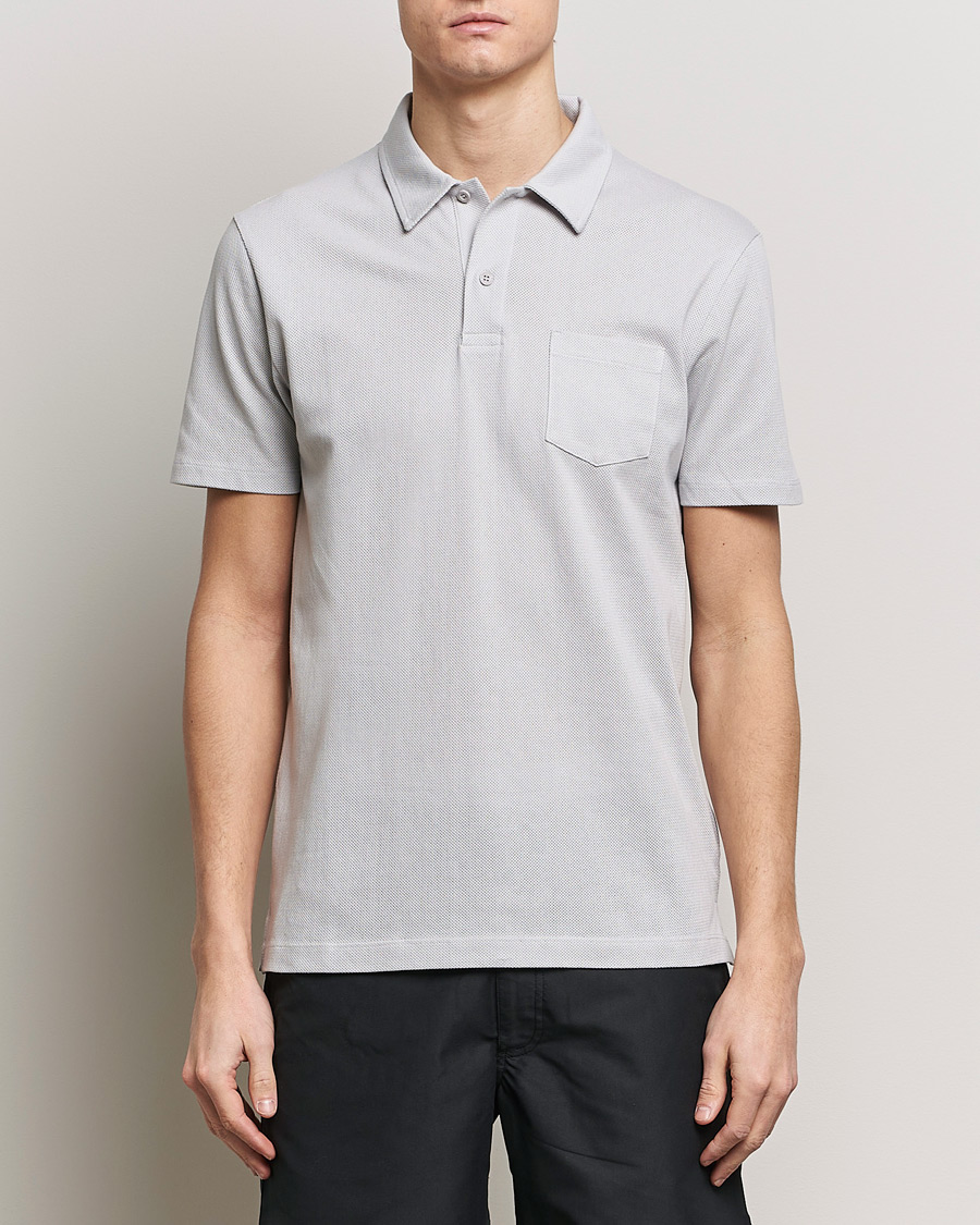 Herren | Poloshirts | Sunspel | Riviera Polo Shirt Smoke