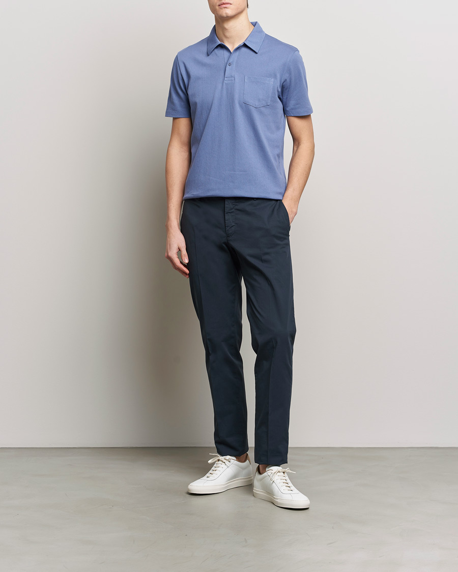 Herren | Poloshirts | Sunspel | Riviera Polo Shirt Grape