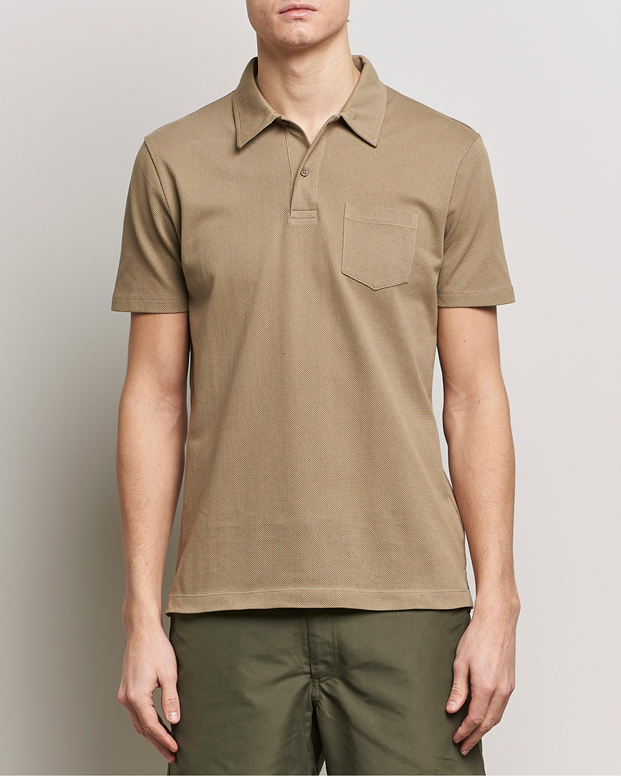 Herren | Poloshirts | Sunspel | Riviera Polo Shirt Dark Stone