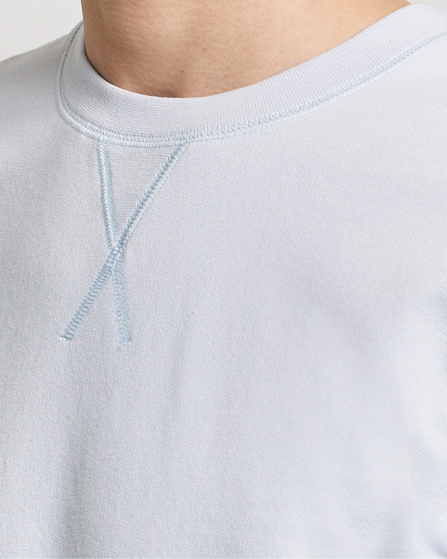 Herren | Pullover | Sunspel | Loopback Sweatshirt Light Blue