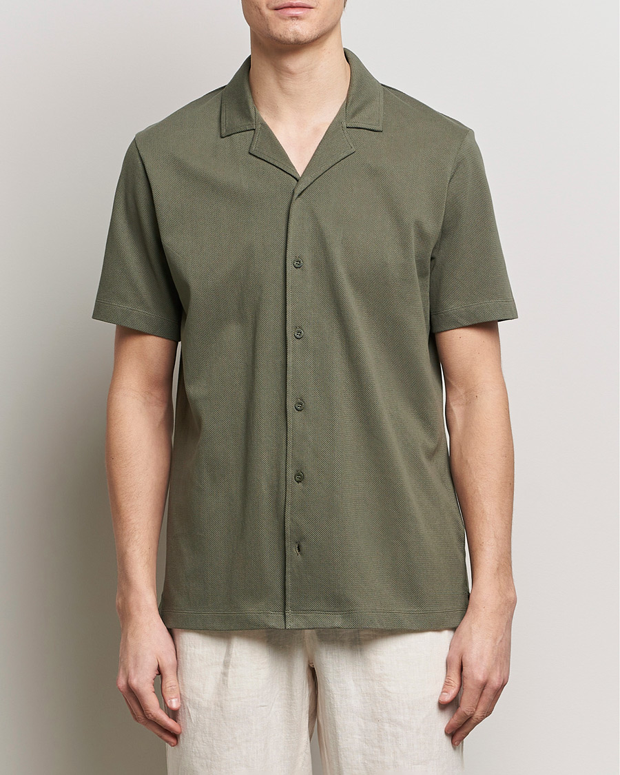 Herren | Treue-Rabatt für Stammkunden | Sunspel | Riviera Resort Shirt Khaki