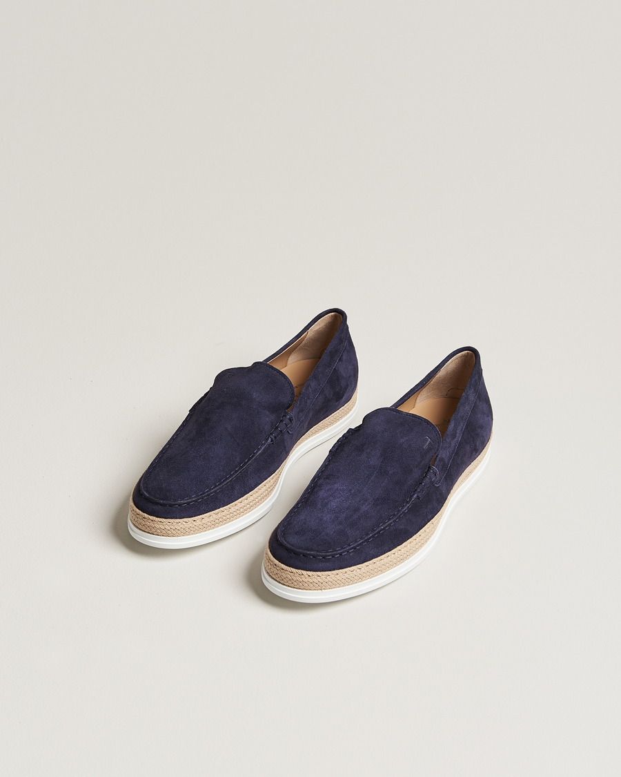 Herren | Tod's | Tod's | Raffia Loafer Navy Suede