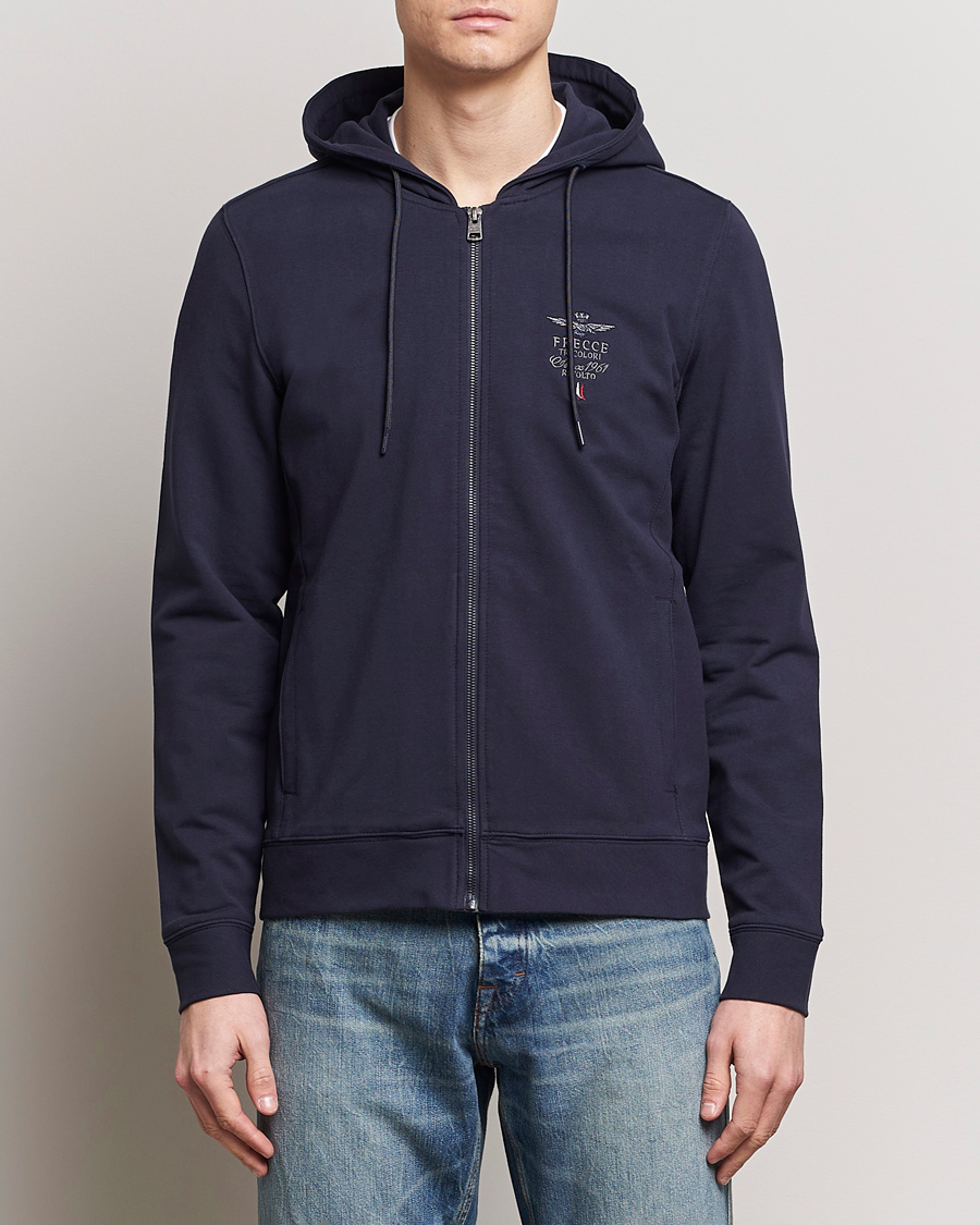 Herren |  | Aeronautica Militare | Full Zip Hoodie Navy