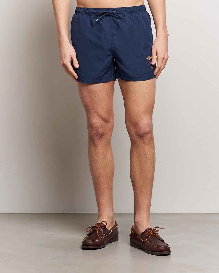 Herren | Neue Produktbilder | Aeronautica Militare | Costume Swim Shorts Navy