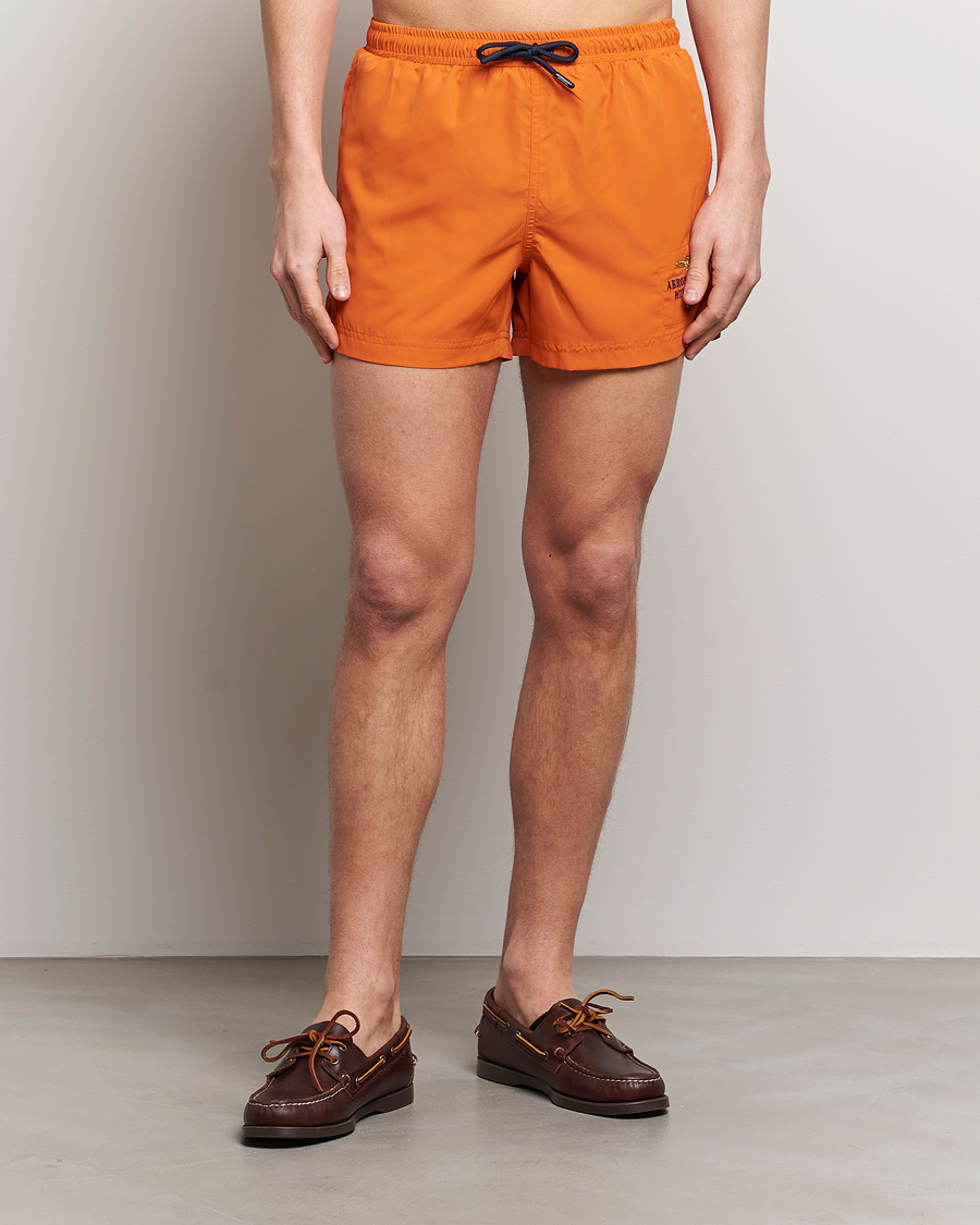 Herren | Badehosen | Aeronautica Militare | Costume Swim Shorts Carrot Orange