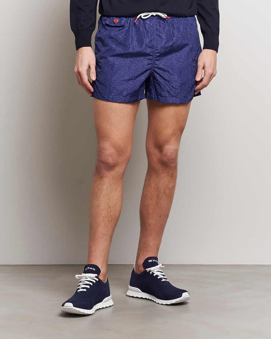 Herren | Italian Department | Kiton | Nylon Swim Shorts Navy