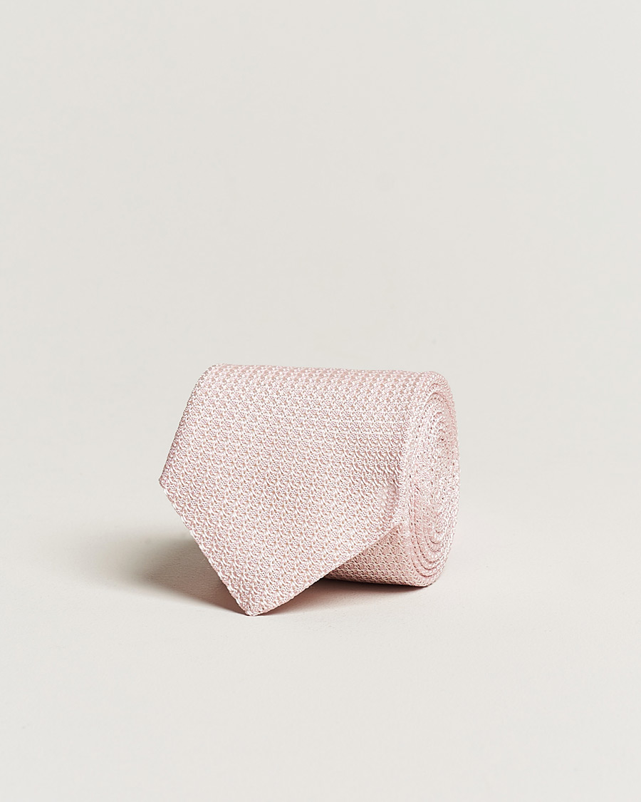Herren | Amanda Christensen Silk Grenadine 8 cm Tie Pink | Amanda Christensen | Silk Grenadine 8 cm Tie Pink