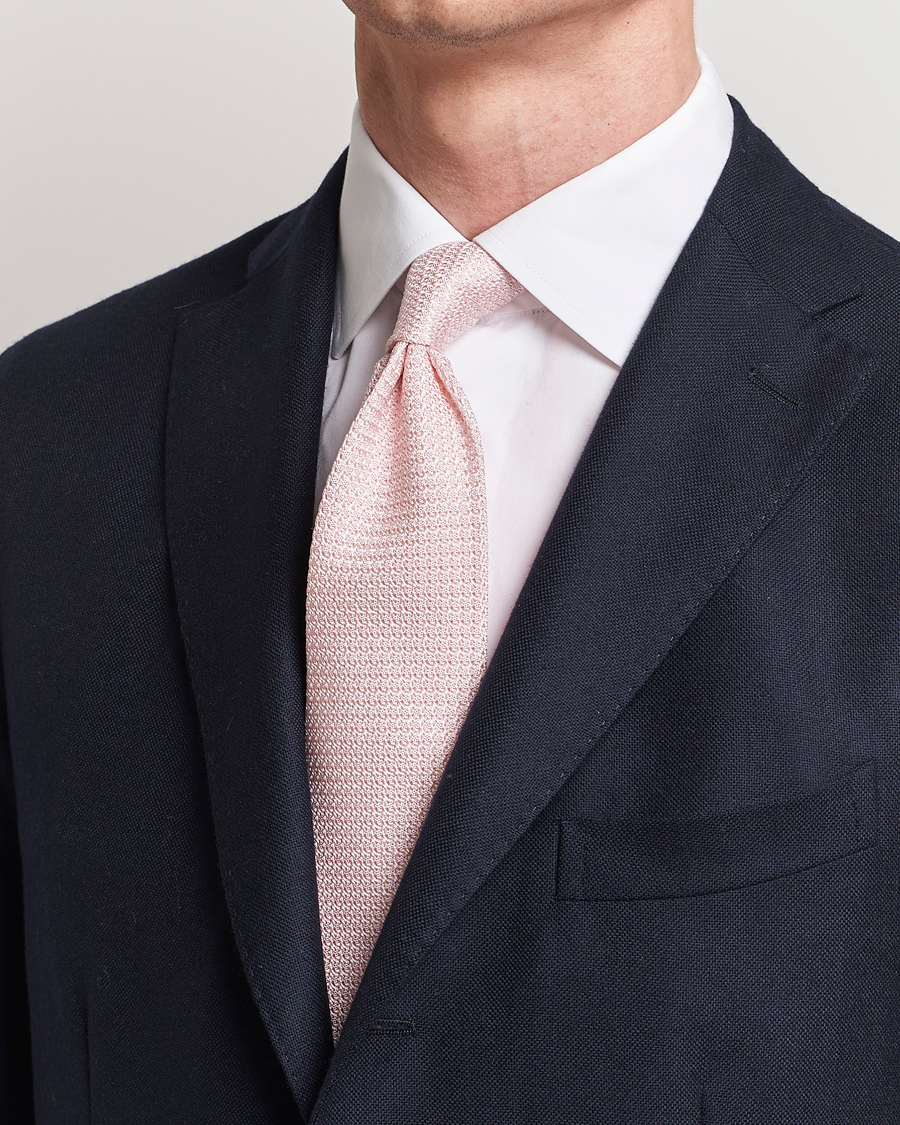 Herren | Amanda Christensen Silk Grenadine 8 cm Tie Pink | Amanda Christensen | Silk Grenadine 8 cm Tie Pink