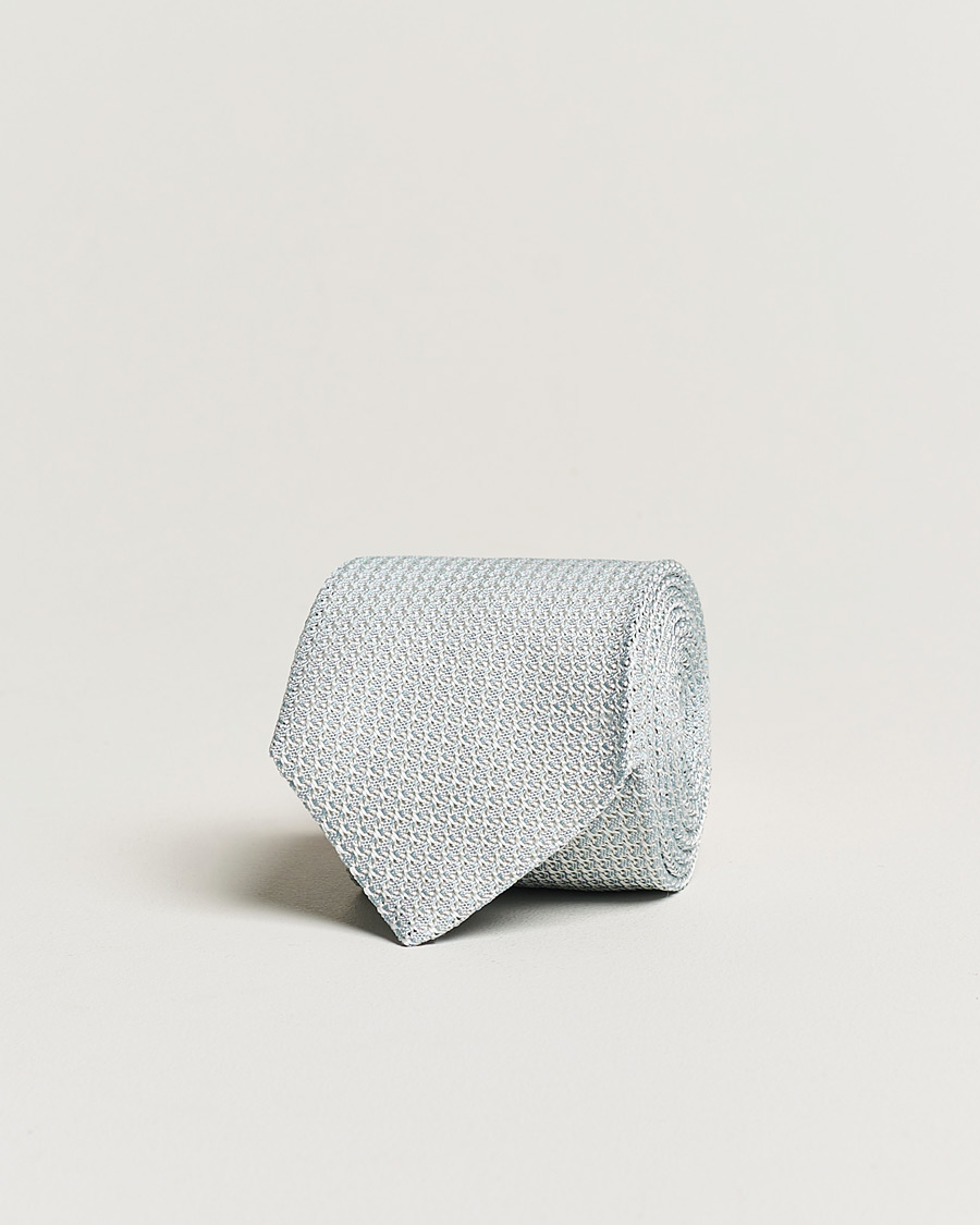 Herren | Krawatten | Amanda Christensen | Silk Grenadine 8 cm Tie Sky Blue