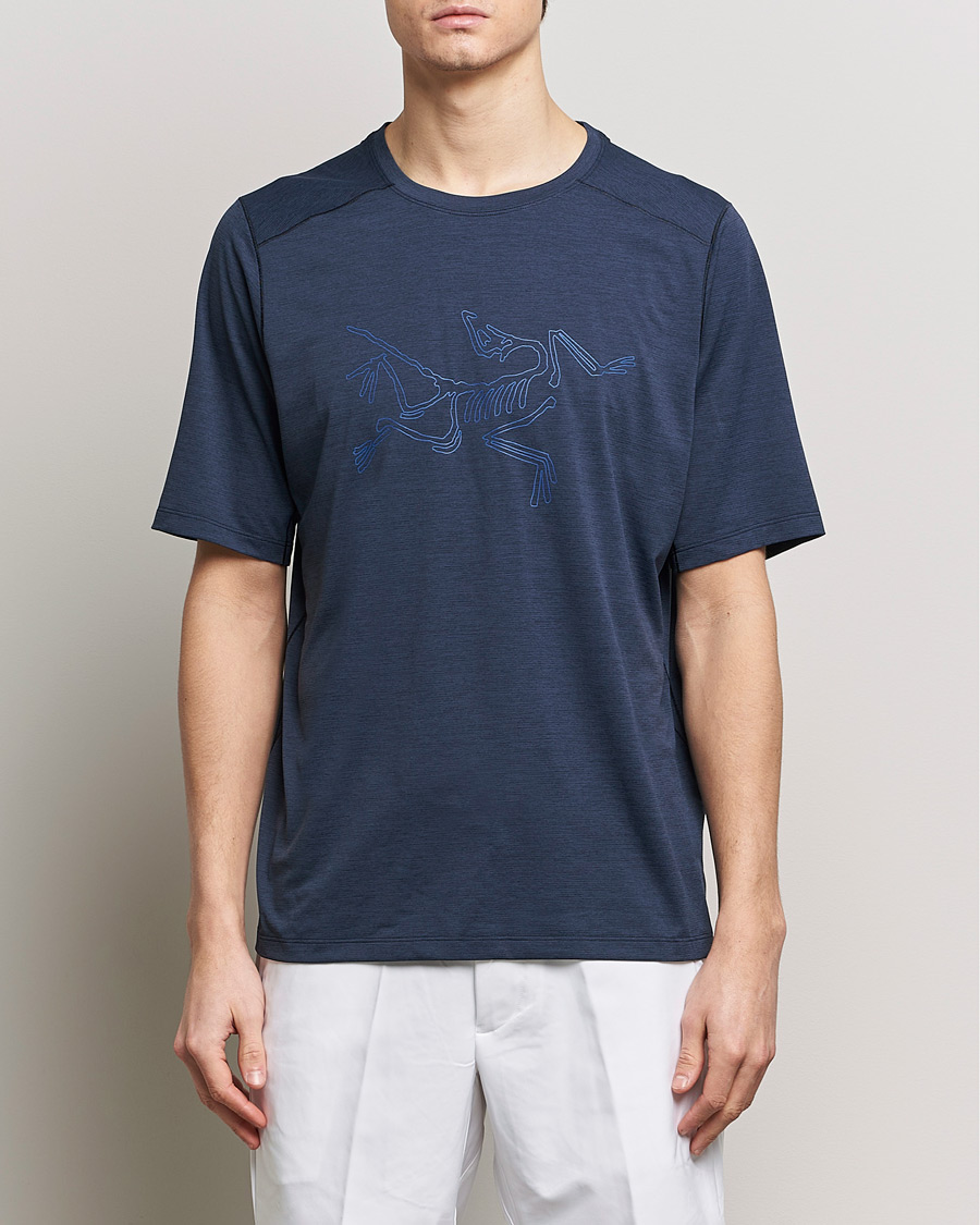 Herren | Kategorie | Arc'teryx | Cormac Bird Logo Crew Neck T-Shirt Black Sapphire