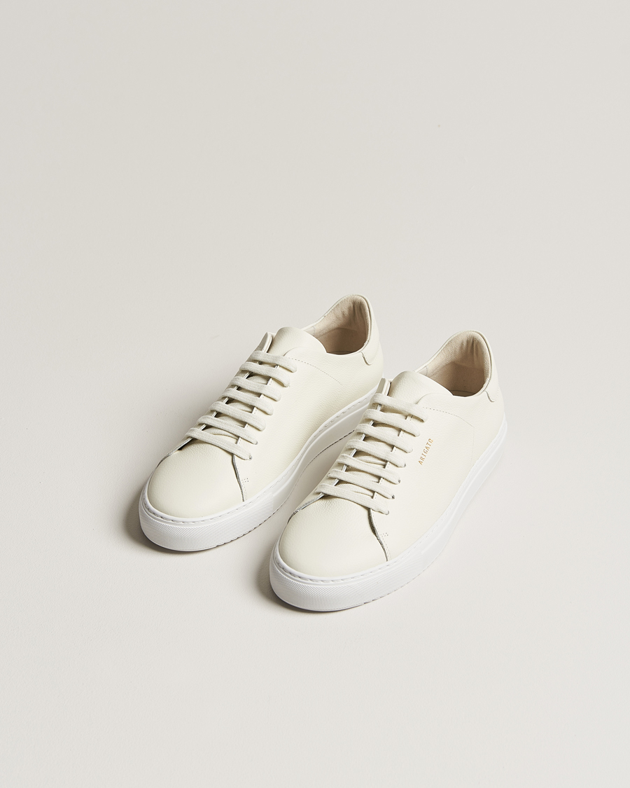 Men |  | Axel Arigato | Clean 90 Sneaker White Grained Leather