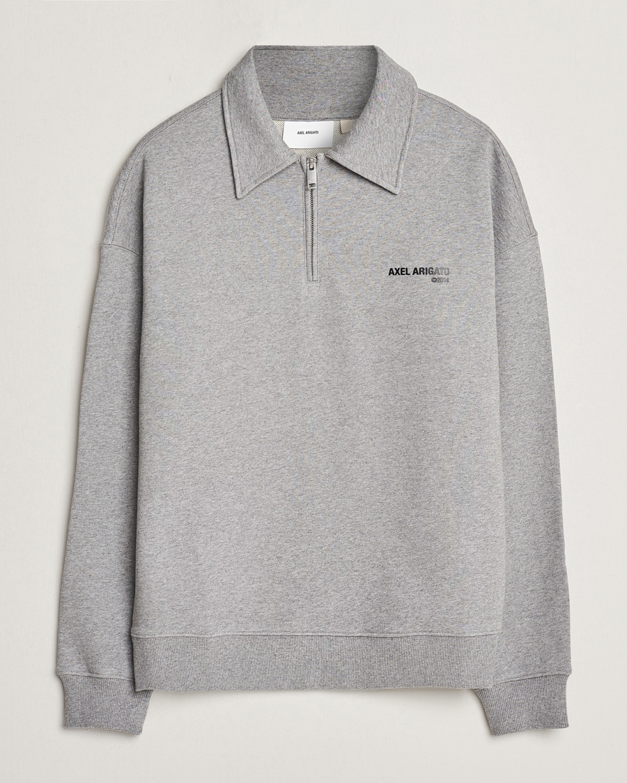 Herren | Pullover | Axel Arigato | Remi Half Zip Sweater Grey Melange