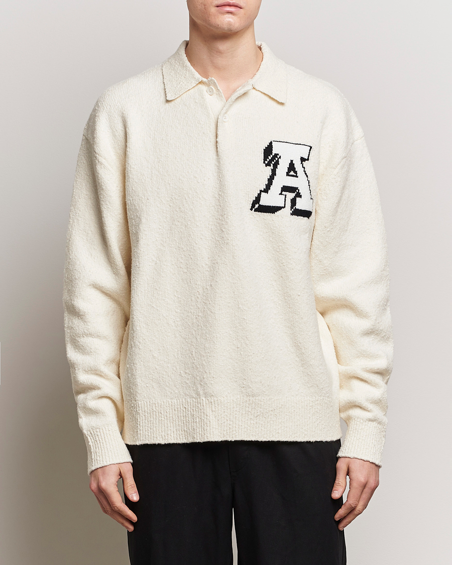 Men | Clothing | Axel Arigato | Team Knitted Polo Off White