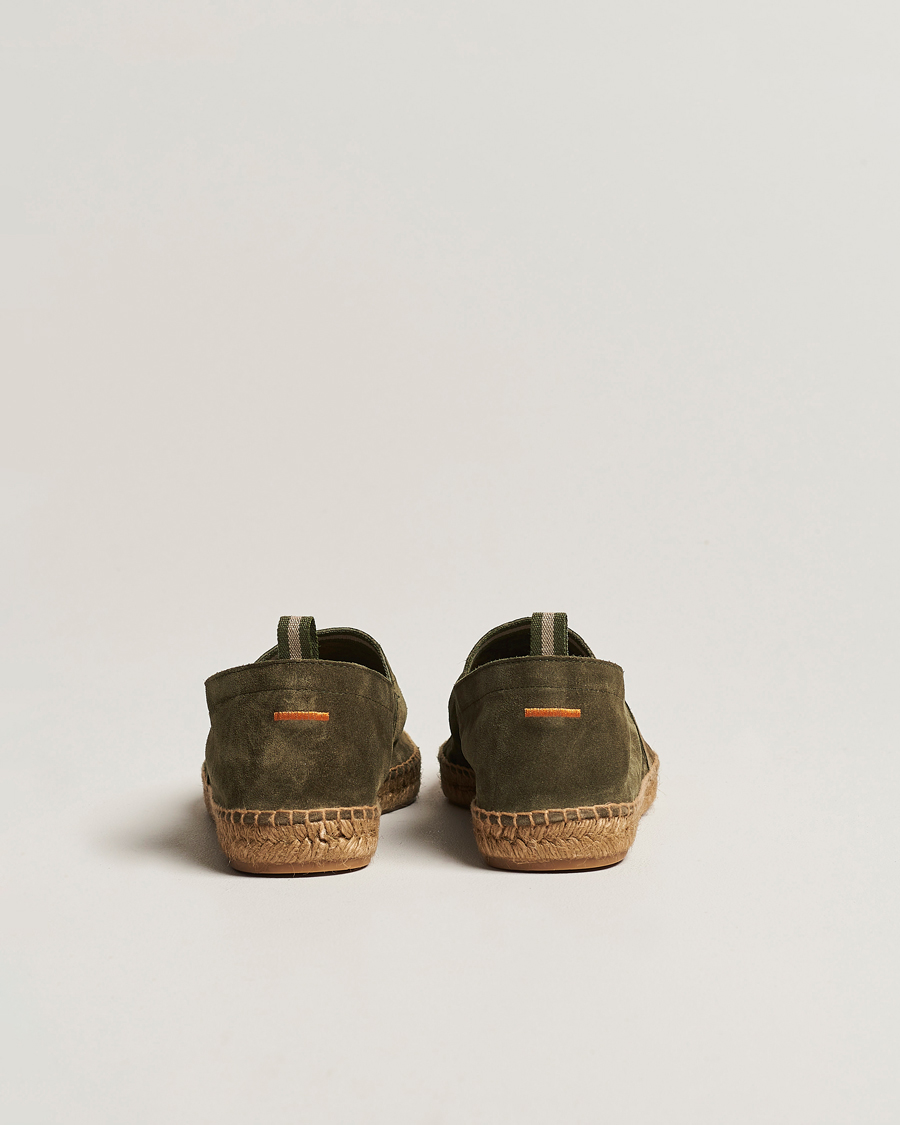 Herren | Espadrillo | Castañer | Pablo Casual Suede Espadrilles Verde Bosque