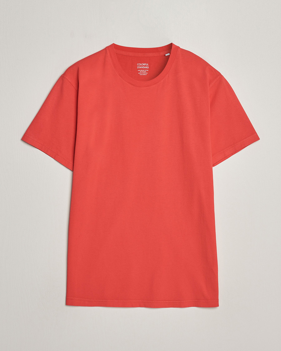 Herren | T-Shirts | Colorful Standard | Classic Organic T-Shirt Red Tangerine