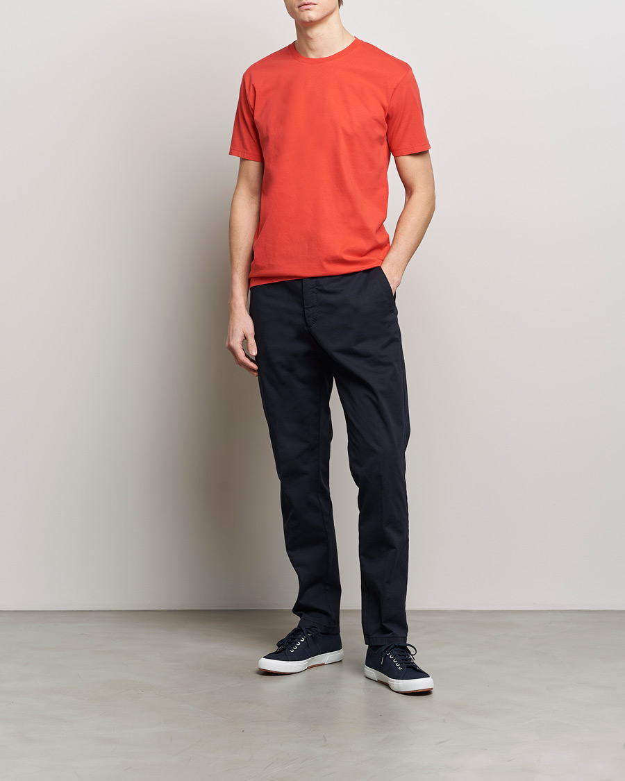 Herren | T-Shirts | Colorful Standard | Classic Organic T-Shirt Red Tangerine