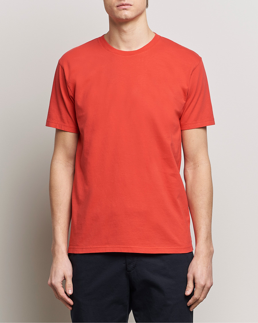 Herren | Kurzarm T-Shirt | Colorful Standard | Classic Organic T-Shirt Red Tangerine