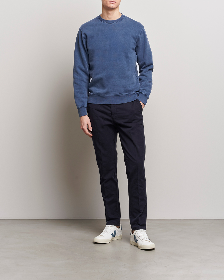 Herren | Pullover | Colorful Standard | Classic Organic Crew Neck Sweat Neptune Blue