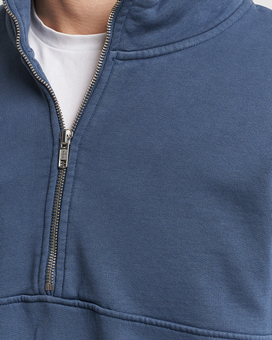 Herren | Pullover | Colorful Standard | Classic Organic Half-Zip Petrol Blue