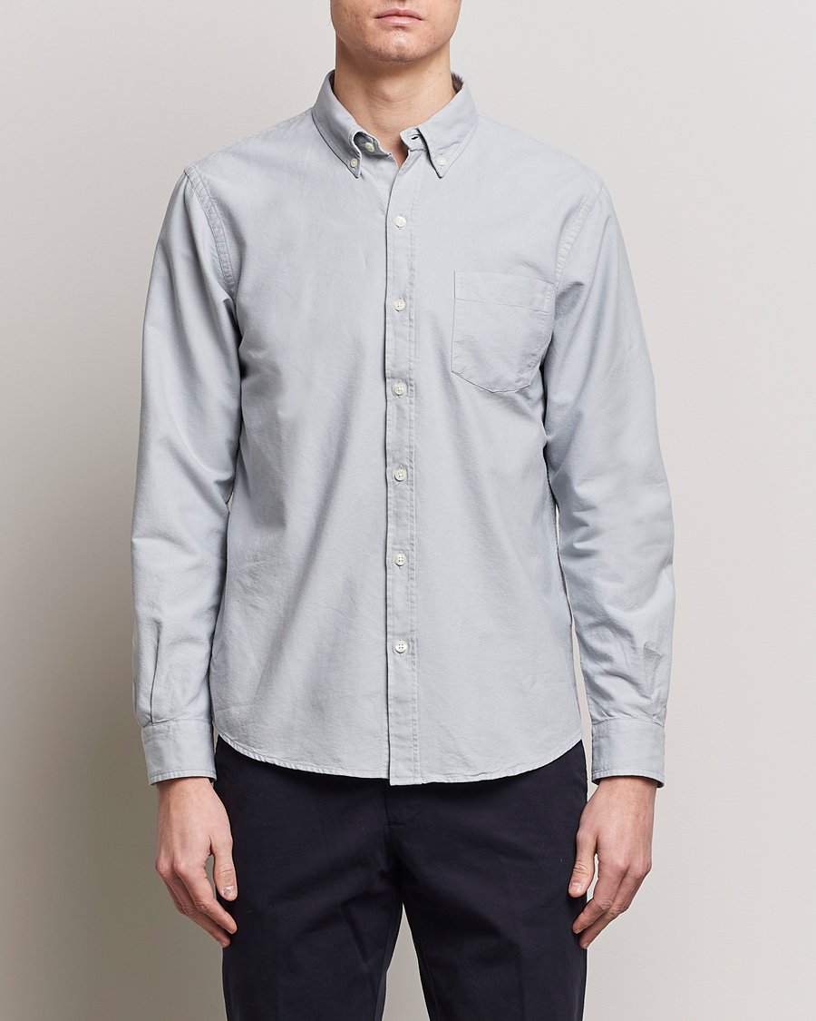 Men |  | Colorful Standard | Classic Organic Oxford Button Down Shirt Cloudy Grey