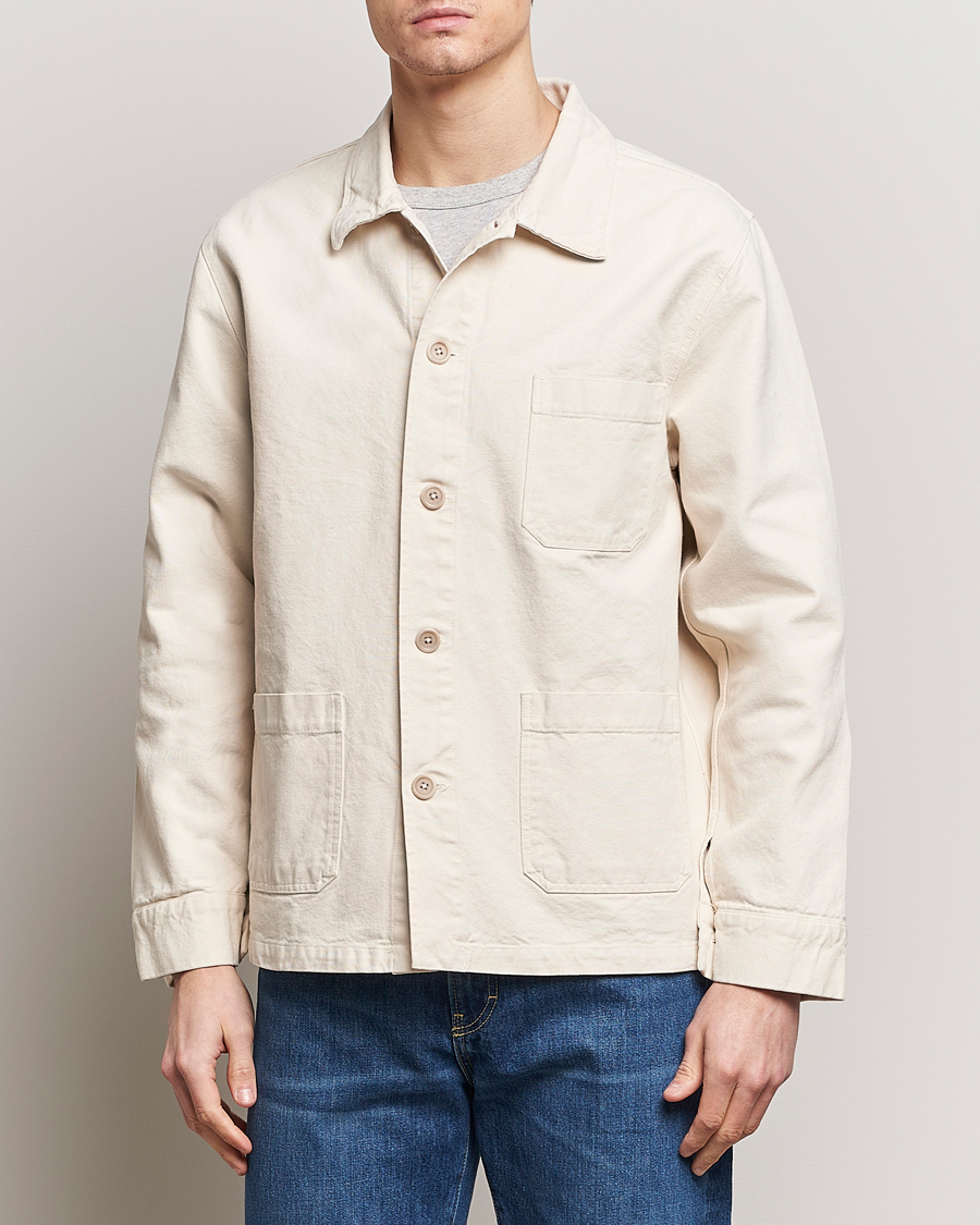 Herren | Hemdjacke | Colorful Standard | Organic Workwear Jacket Ivory White