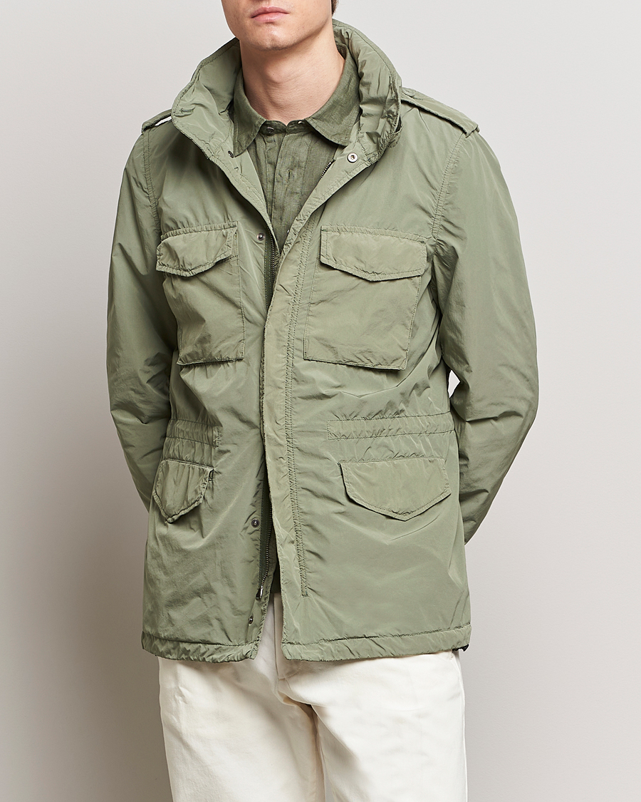 Herren | Feldjacken | Aspesi | Giubotto Garment Dyed Field Jacket Sage