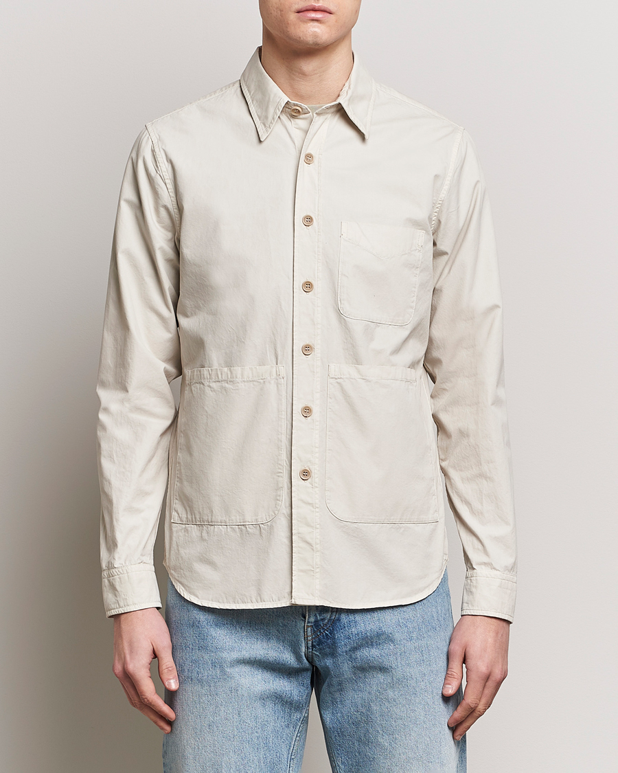 Men |  | Aspesi | Utility Shirt Jacket Light Beige