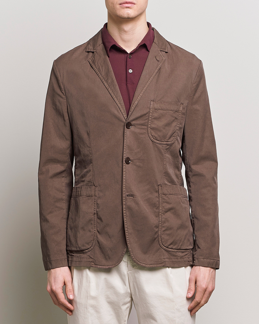 Herr | Kläder | Aspesi | Samuraki Washed Cotton Blazer Dark Brown