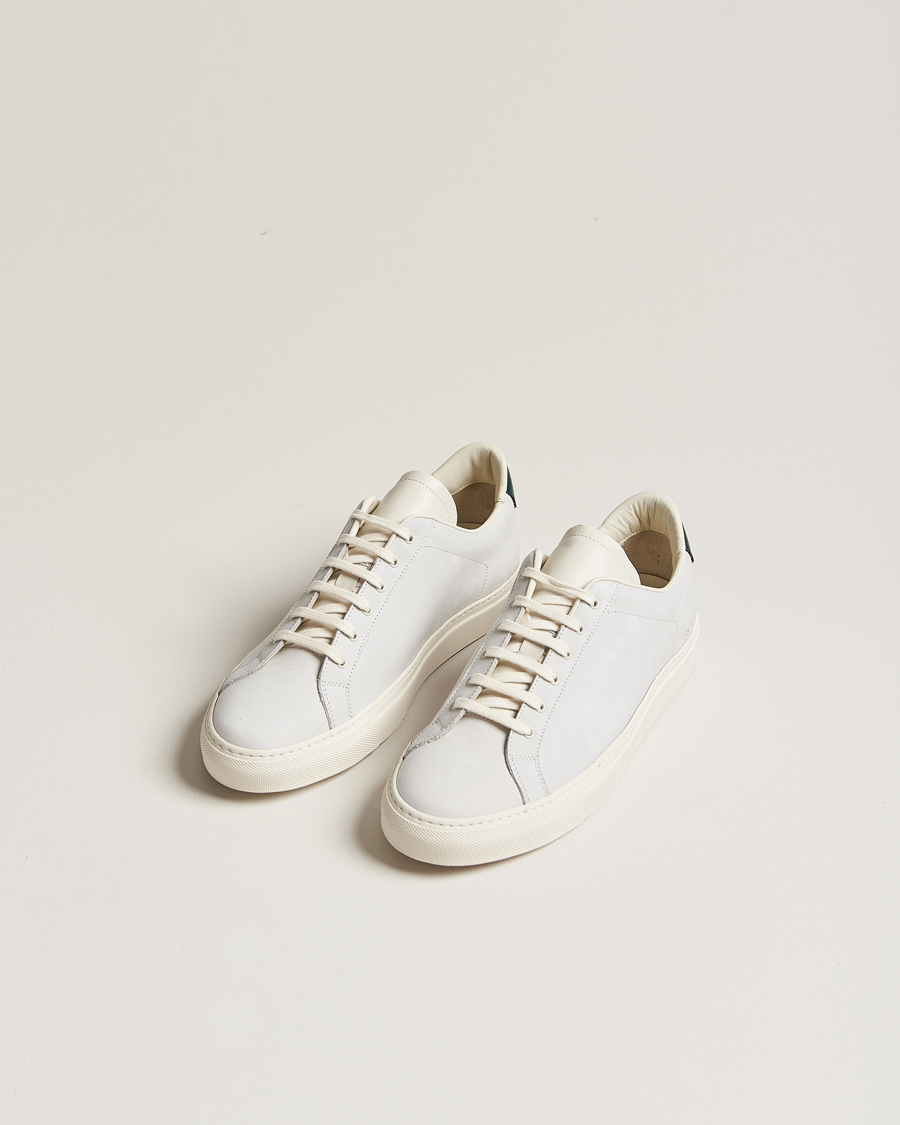 Herren | Kategorie | Common Projects | Retro Pebbled Nappa Leather Sneaker White/Green