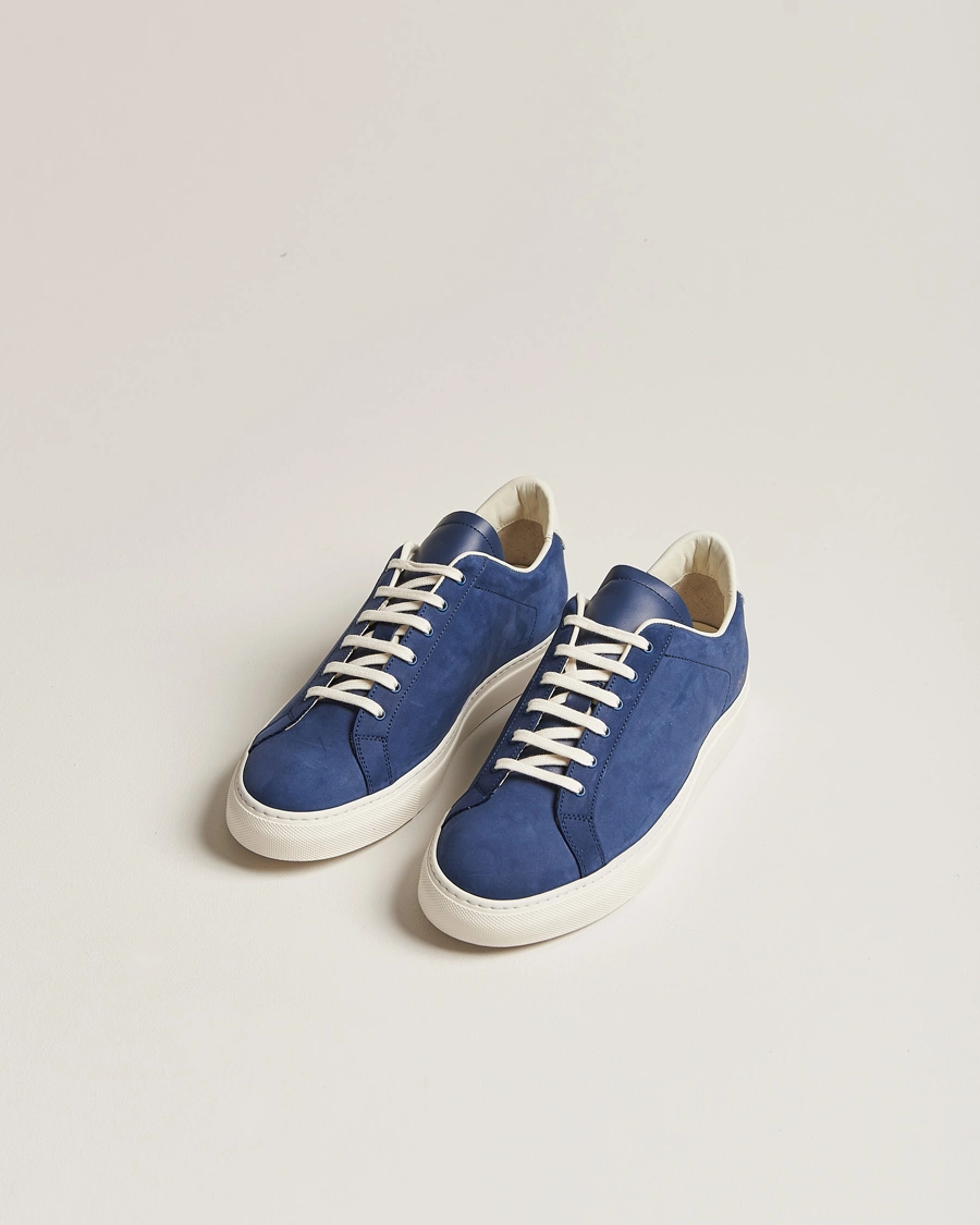 Herren |  | Common Projects | Retro Pebbled Nappa Leather Sneaker Blue/White