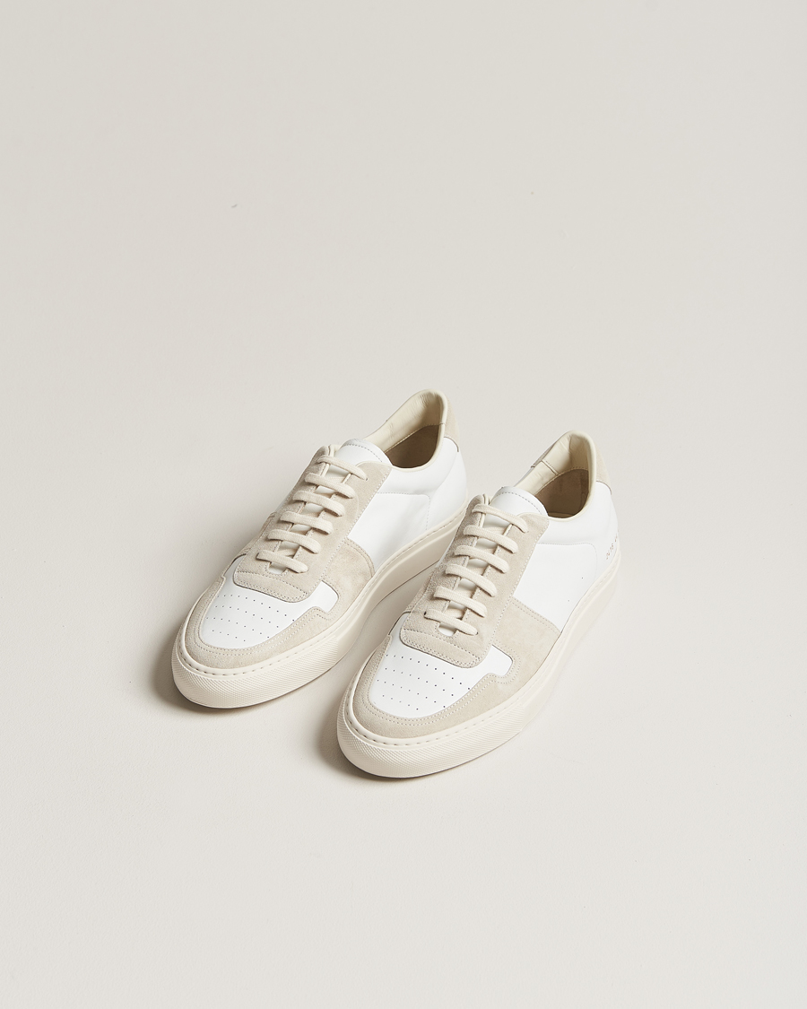 Men |  | Common Projects | B Ball Duo Leather Sneaker Off White/Beige