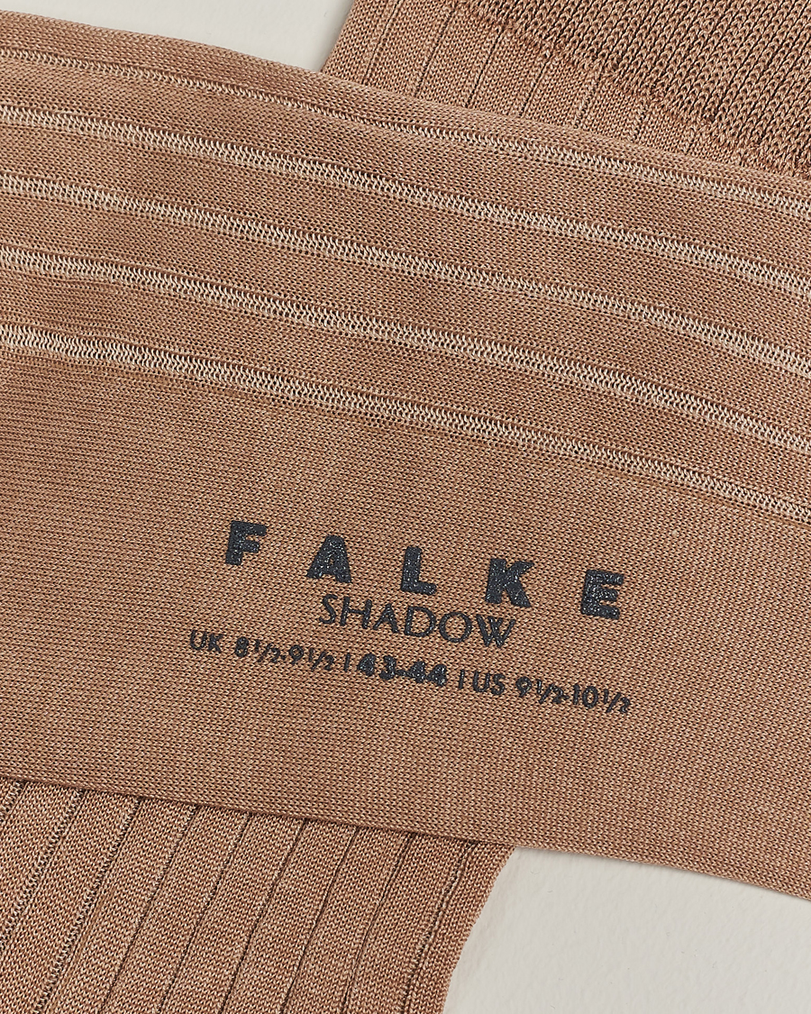 Herre | Undertøj | Falke | Shadow Stripe Sock Camel/White