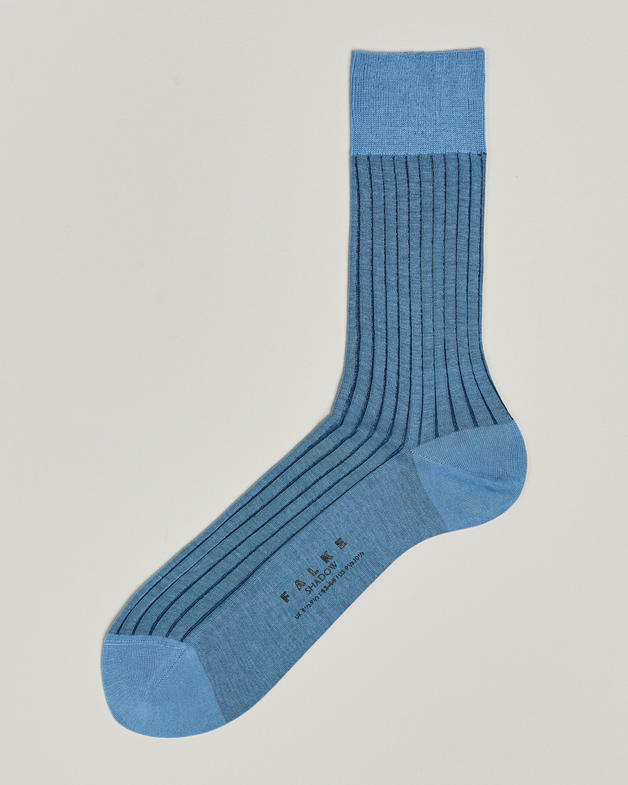 Herren | Unterwäsche | Falke | Shadow Stripe Sock Light Blue/Navy