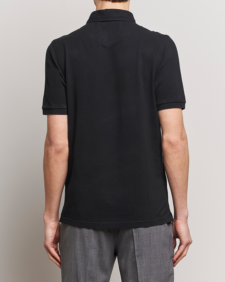Herren | Poloshirts | Gran Sasso | Washed Polo Black