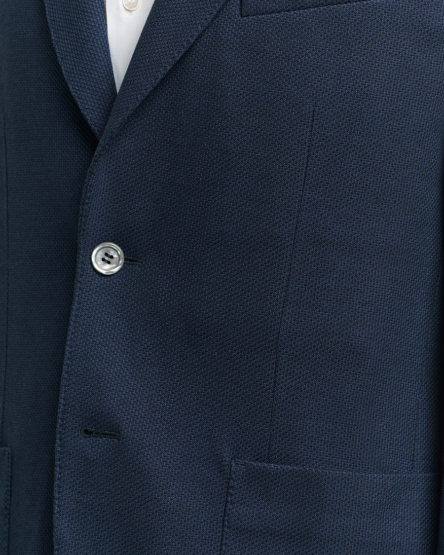 Herren | Sakkos | Brioni | Cotton/Silk Jersey Blazer Navy
