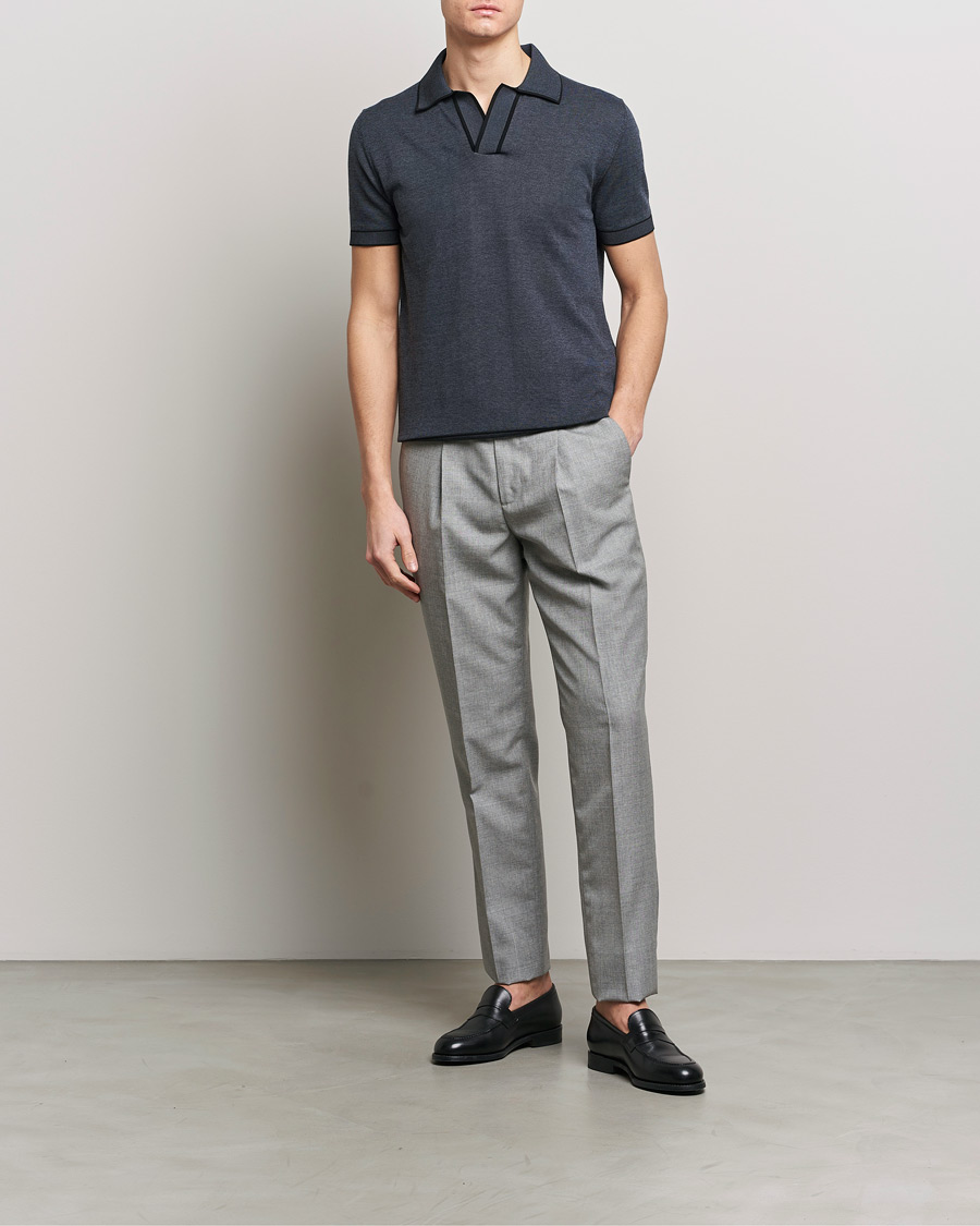 Herren | Poloshirts | Brioni | Soft Cotton Polo Navy