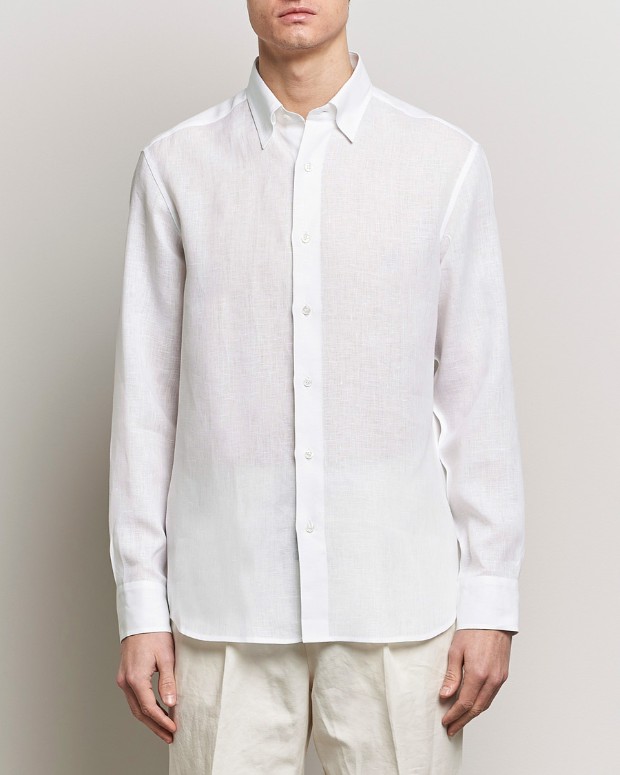 Herren |  | Brioni | Linen Sport Shirt White