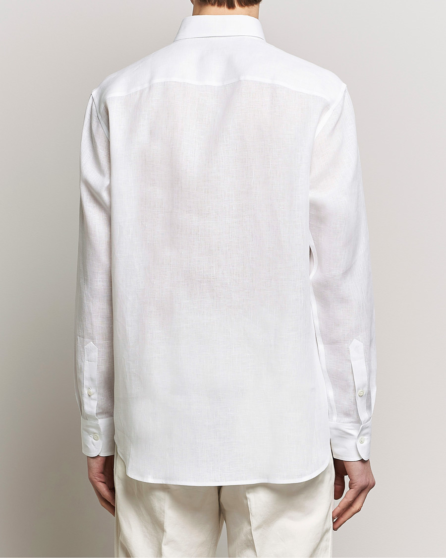 Herren | Hemden | Brioni | Linen Sport Shirt White