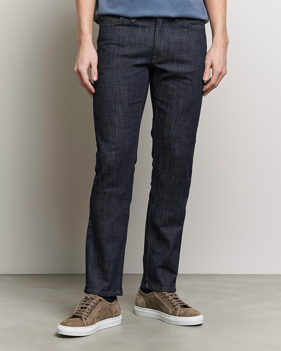 Herren | Brioni | Brioni | Slim Fit Stretch Jeans Dark Indigo