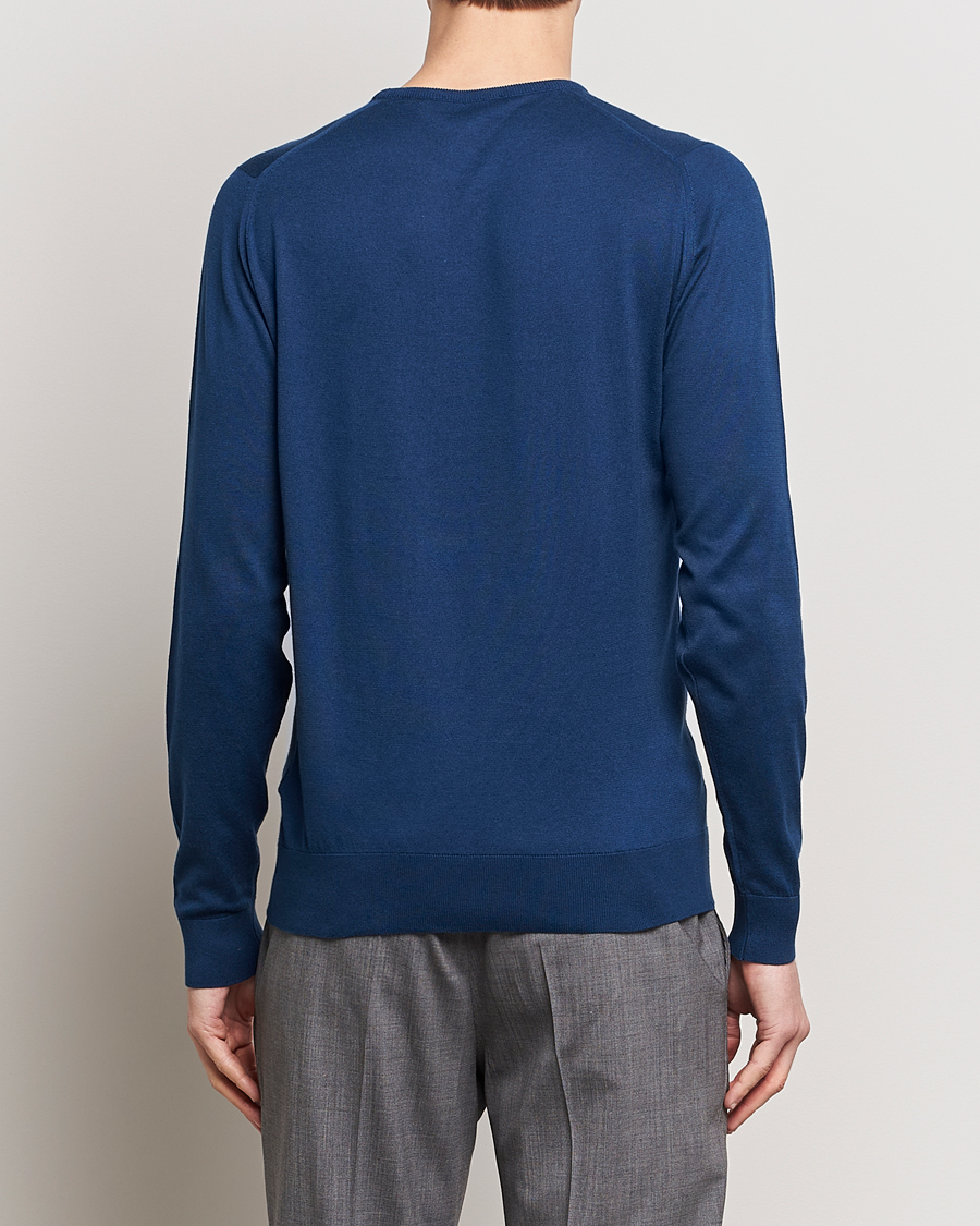 Herren | Pullover | John Smedley | Hatfield Sea Island Crew Neck Indigo