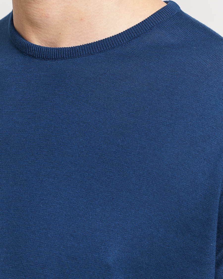Herren | Pullover | John Smedley | Hatfield Sea Island Crew Neck Indigo