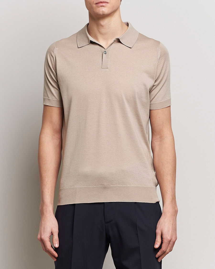 Herren | John Smedley | John Smedley | Leyburn Merino/Sea Island Cotton Polo Oat