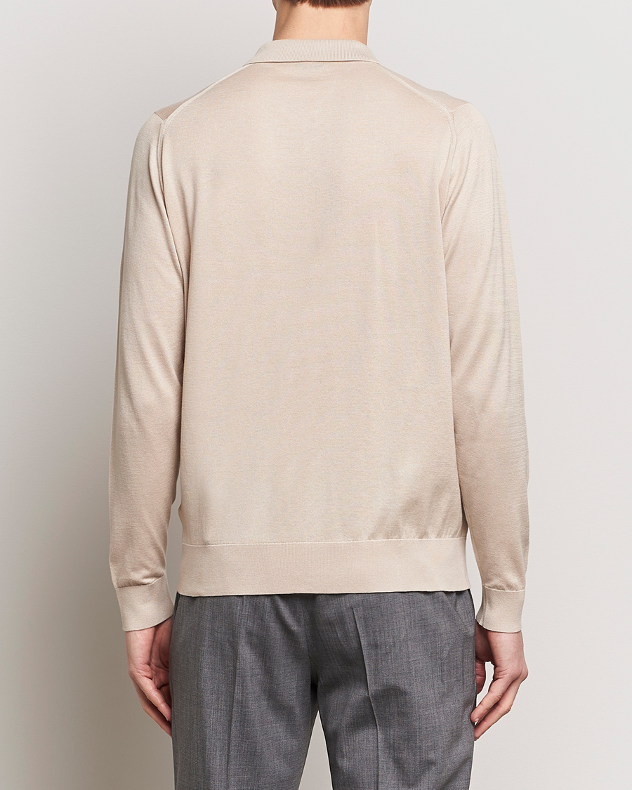 Herren | Pullover | John Smedley | Shadow Tipped Sea Island Cotton Cardigan Almond